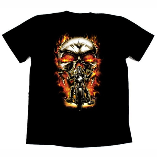 Футболка байкерская BIKER SKULL