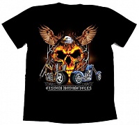 Футболка байкерская EAGLE SKULL RIDES