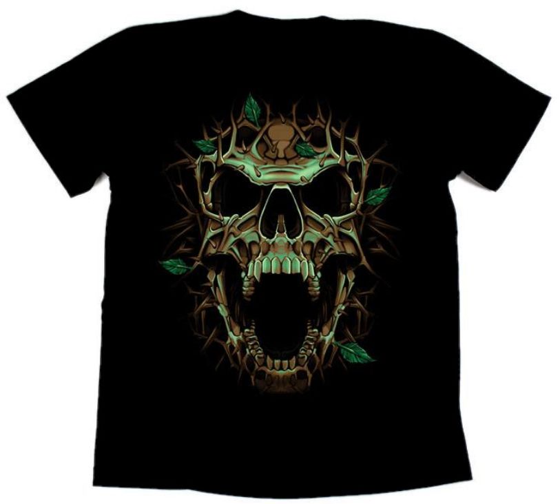 Футболка байкерская THORN SKULL