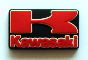 Значок резиновый "Kawasaki" зр07