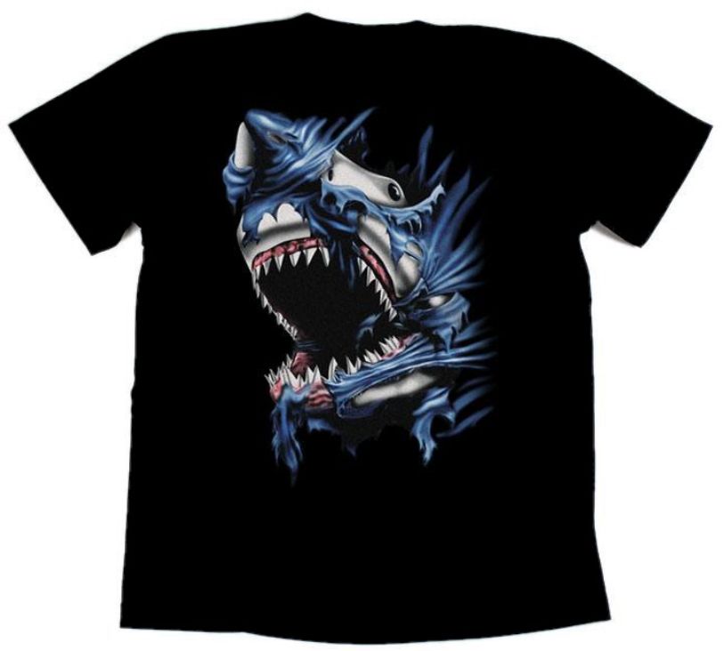 Футболка байкерская SHARK TEARTHROUGH