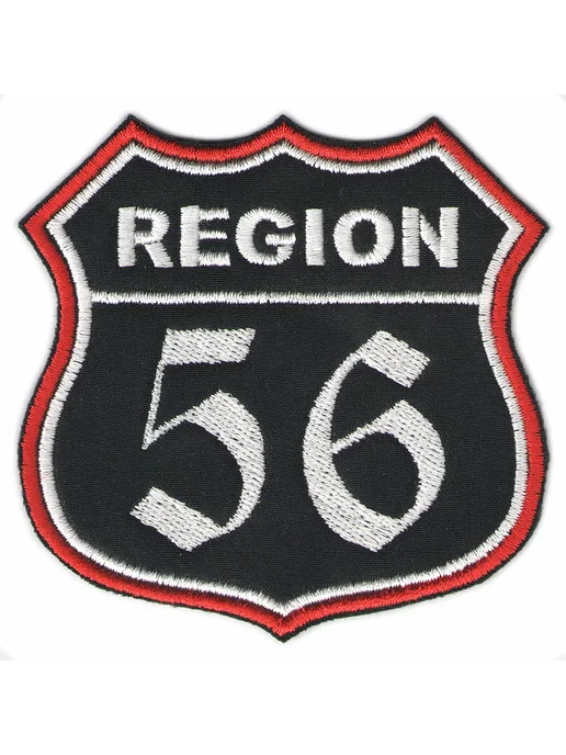 шеврон РЕГИОН 56 - ОРЕНБУРГСКАЯ область чёрный