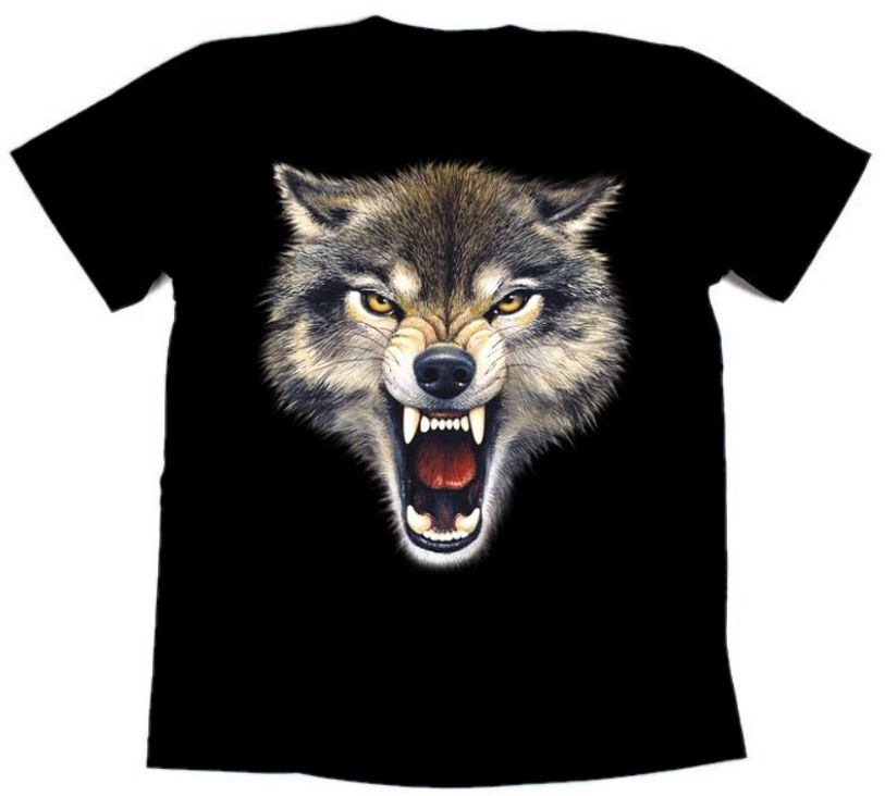 Футболка байкерская WOLF BITE