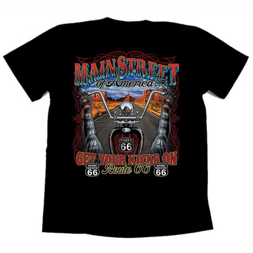 Футболка байкерская MAIN STREET BIKE 66