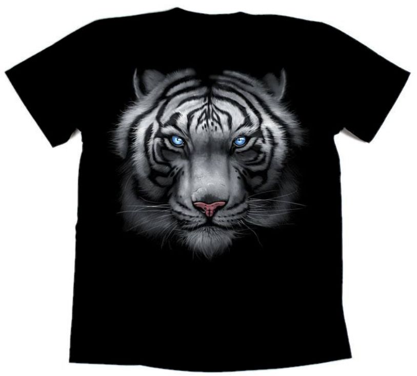 Футболка байкерская MAJESTIC WHITE TIGER