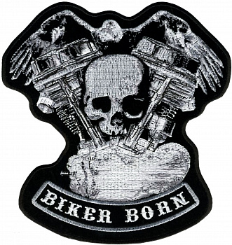 нашивка BIKER BORN