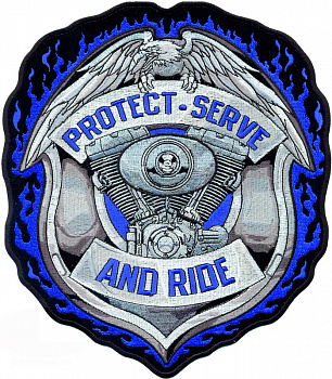 нашивка PROTECT & SERVE
