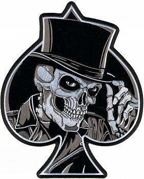 нашивка TOP HAT SKULL