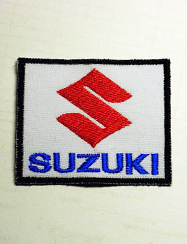 шеврон SUZUKI белый - ш016