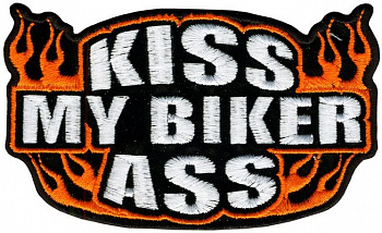 шеврон KISS MY BIKER ASS - ш072