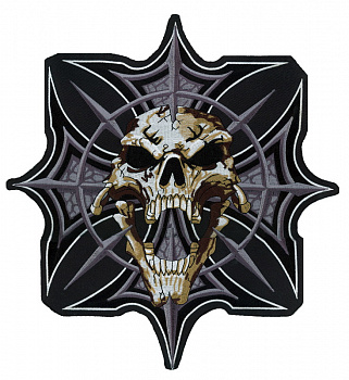 нашивка GOTHIC SCULL AND CROSS