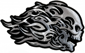 нашивка HEAD BUTT TRIBLE SKULL - нш031