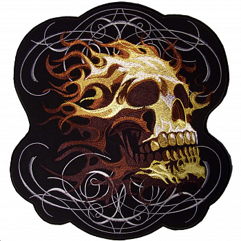 нашивка PINSTRIPE SKULL - нш198