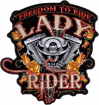 нашивка LADY RIDER - нш034