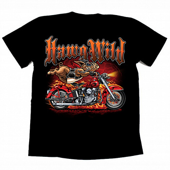 Футболка байкерская HAWG WILD BIKE