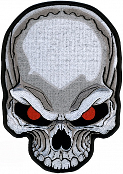 нашивка SKULL RED EYES